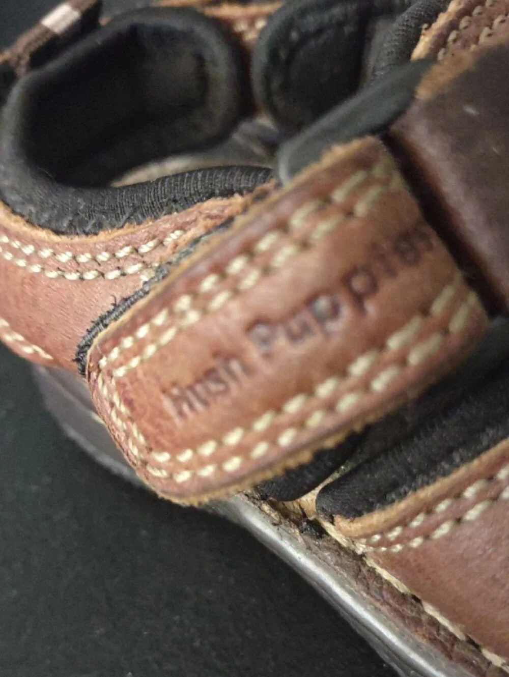 Hush Puppies Kids Brown Leather Fisherman Sandals Size 10 W